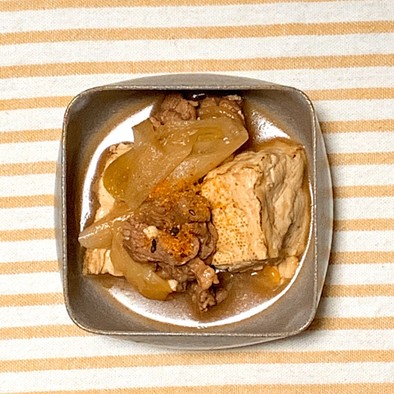 麺つゆで簡単！冷めてもおいしい肉豆腐の写真