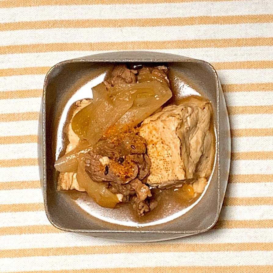 麺つゆで簡単！冷めてもおいしい肉豆腐の画像