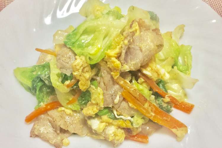 豚肉とレタスの卵炒め レシピ 作り方 By まま蔵 クックパッド 簡単おいしいみんなのレシピが353万品
