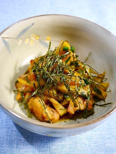 簡単！甘辛☆やきとり筍（丼）の写真