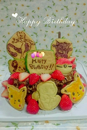 ポケモンキャラ誕生日ケーキ チョコ味