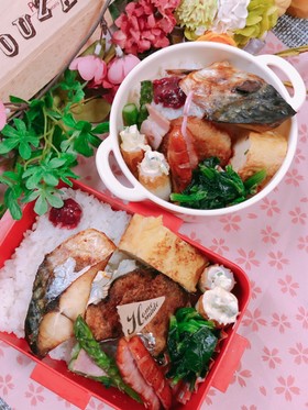 中3女子弁当♪ついでに自分弁当♪