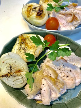 バーミキュラでジューシーな胸肉のロースト