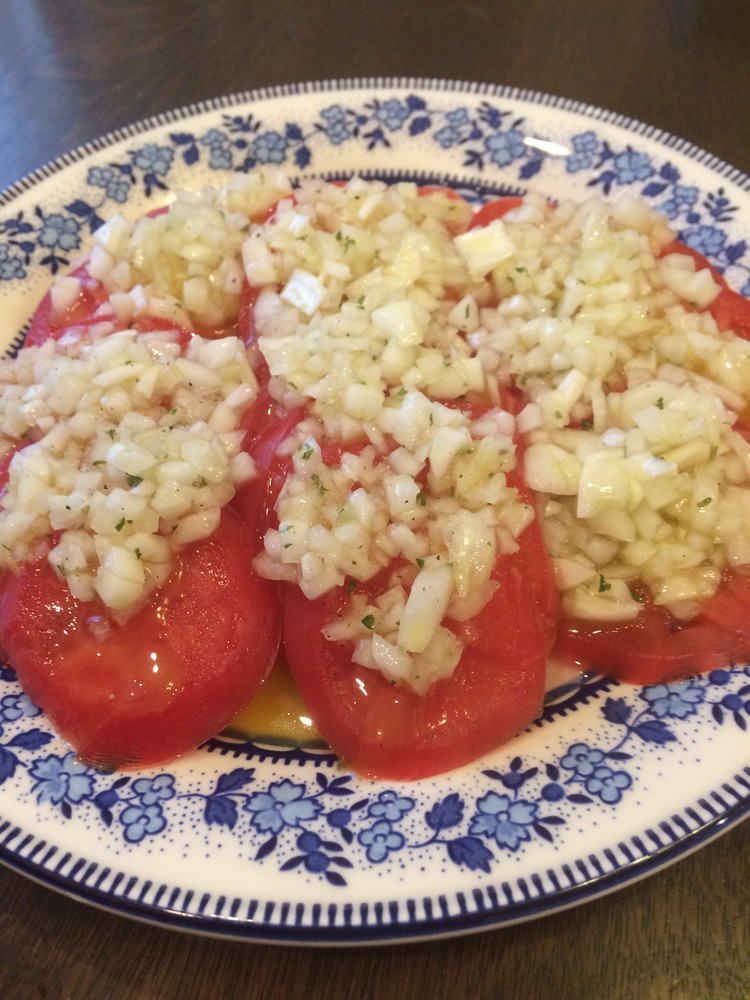 新玉ねぎとトマトのサラダ♪旬の味の画像