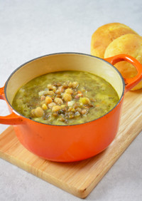 ひよこ豆とレンズ豆のスープ