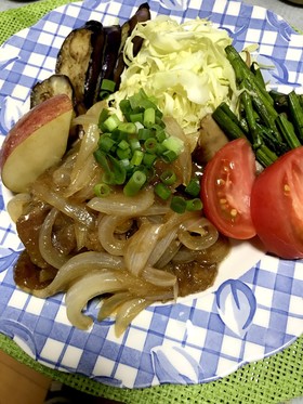 新玉ねぎと豚の生姜焼き