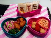遠足のお弁当に♪プーさんのサンドイッチの写真