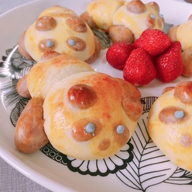 ホットケーキミックスでパンダパン