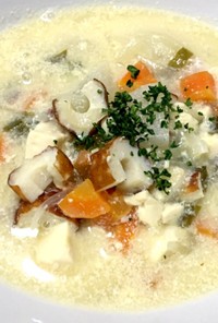 お野菜たっぷり味噌豆乳スープ
