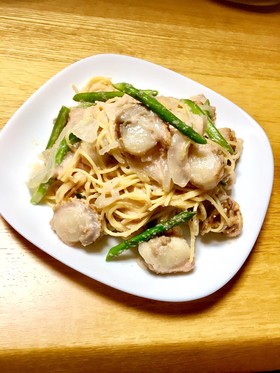 牛乳で簡単!明太クリームパスタ
