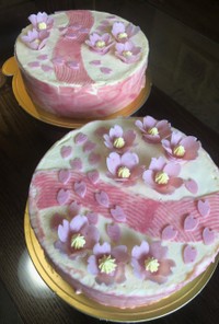 桜のムースケーキ