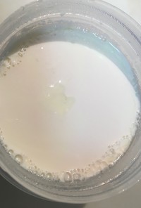 レンチンで早く固まる豆乳ヨーグルト