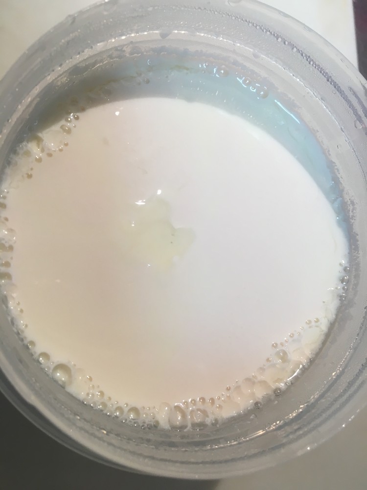 レンチンで早く固まる豆乳ヨーグルトの画像