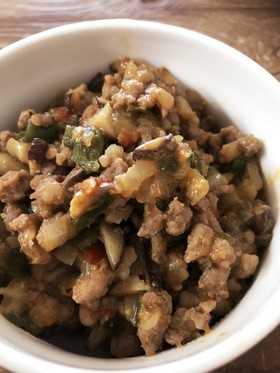 余った野菜でピリ辛肉味噌 269kcal