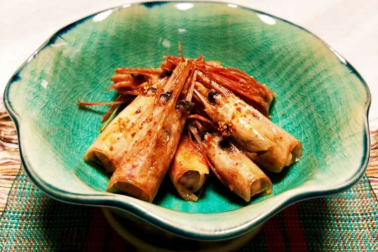 珍味 甘海老の頭の煮付け 簡単 レシピ 作り方 By お料理ニャロメ クックパッド 簡単おいしいみんなのレシピが361万品