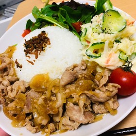 【ワンプレート】その①定番!生姜焼き♪