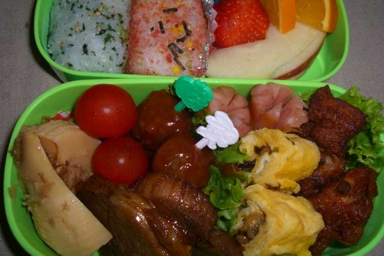 春の遠足 小学生のお弁当 カラッと唐揚げ レシピ 作り方 By しろはなまめ クックパッド 簡単おいしいみんなのレシピが366万品