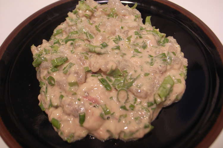かわはぎの肝たたき レシピ 作り方 By Tomokoshiawase クックパッド 簡単おいしいみんなのレシピが368万品