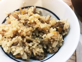 簡単に出来る 牛ひき肉の肉飯