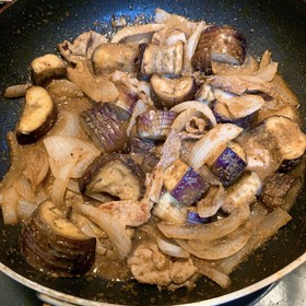 豚肉となす炒め