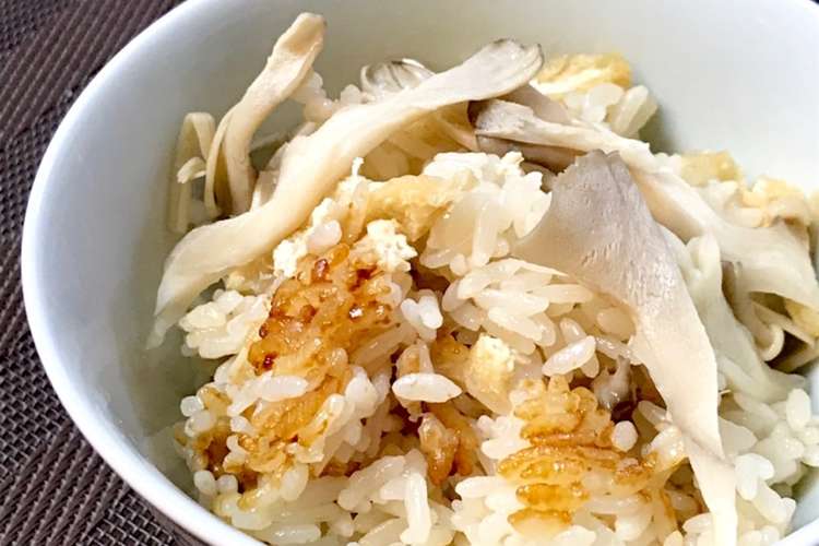 舞茸とお揚げの炊き込みご飯 覚書 レシピ 作り方 By ぴんぽんっ クックパッド