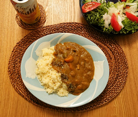 野菜の皮でヘルシーカレー☆栄養食べ尽くし