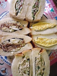 ~サンドイッチにのりのり♪一緒にサンド~