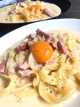 生クリーム不要! 超濃厚 カルボナーラ