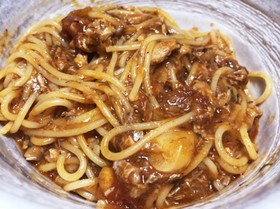 サバ缶とトマトソースの簡単栄養補給パスタ