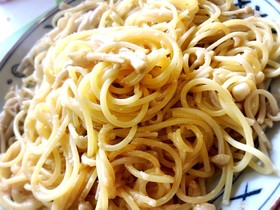 簡単!えのきと明太子のパスタ