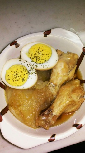 簡単☆手羽元・タマネギ・卵のうま煮