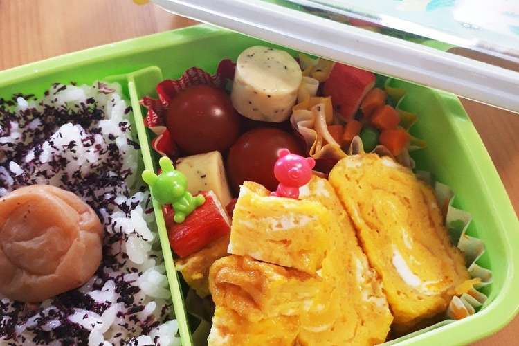 子供お弁当の隙間に 簡単卵焼きピック レシピ 作り方 By ほのまこ クックパッド 簡単おいしいみんなのレシピが377万品