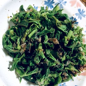タラの芽ならぬ☆タラの葉のおひたし