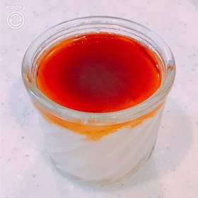 レンジで簡単!生クリーム入なめらかプリン