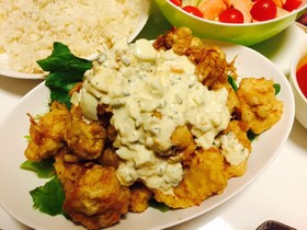 定食屋風!らっきょうタルタルのチキン南蛮