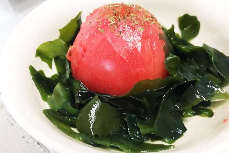簡単 トマトわかめサラダ レシピ 作り方 By クックcaf33b クックパッド