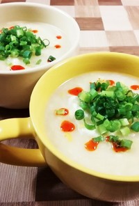 簡単レシピ☆もち麦入り中華風スープ
