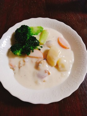 春野菜で鱈のクリーム煮を作ってみた!