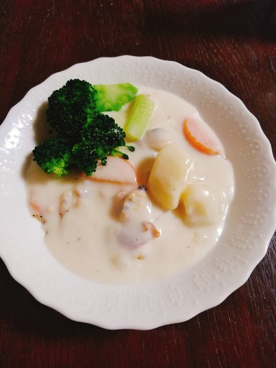 春野菜で鱈のクリーム煮を作ってみた！の写真