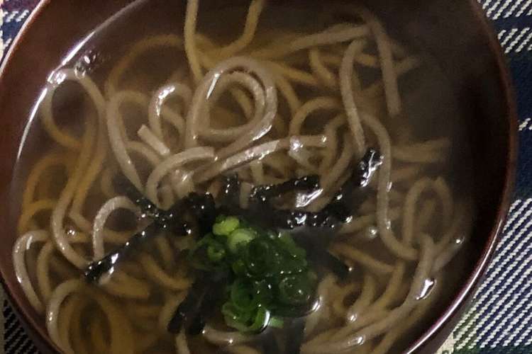 お出汁のきいたお蕎麦 レシピ 作り方 By あーこ クックパッド