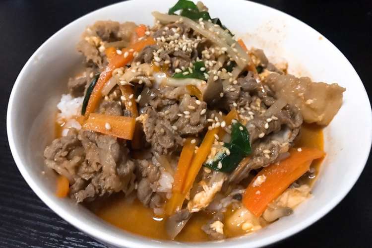 本格派 牛肉のウマ辛クッパ 温まる レシピ 作り方 By しきな兄さん クックパッド 簡単おいしいみんなのレシピが352万品