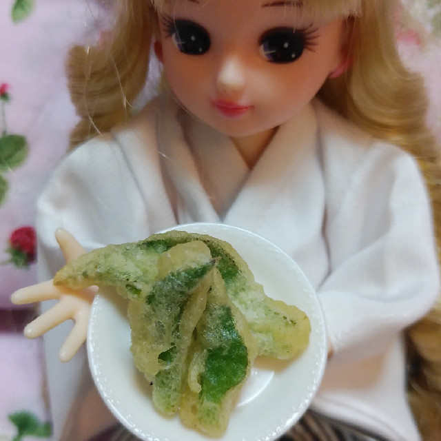 リカちゃんサイズ アイスプラント天ぷらꕤ レシピ 作り方 By ゆち虎 クックパッド