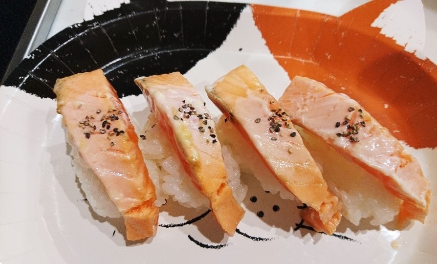 バーナーなし！フライパンで簡単♪炙り寿司の画像