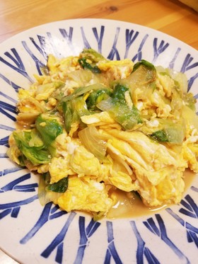 超簡単!卵とレタスだけ!中華風炒め☆
