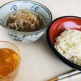 濃厚魚介だし系つけ麺風つけうどん