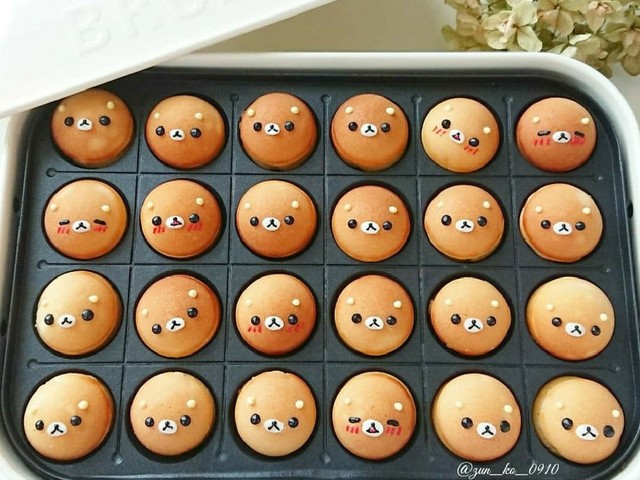 たこ焼き器で リラックマのベビーカステラ レシピ 作り方 By Zun Ko クックパッド