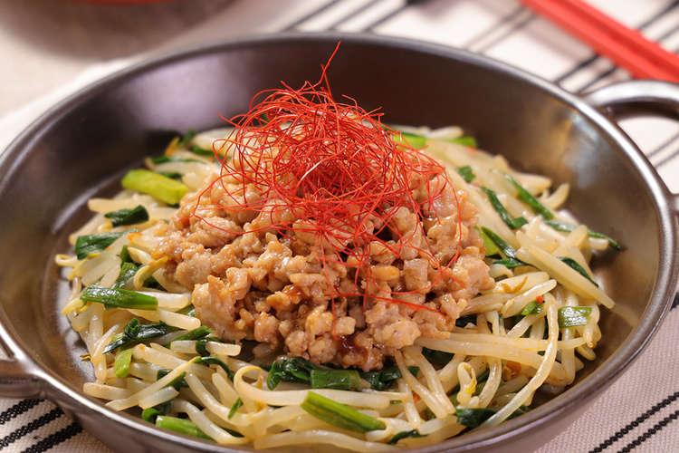 にらともやしのピリ辛 肉そぼろあんかけ レシピ 作り方 By Dグルメ クックパッド 簡単おいしいみんなのレシピが359万品