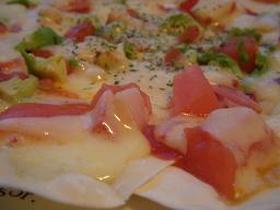 餃子の皮ピザ☆