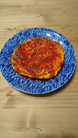 カラムーチョ×キムチの簡単ピリ辛オムレツ
