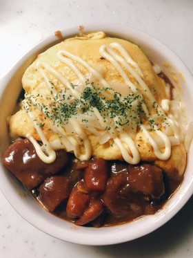 インデアン風チーズオムバーグカレー